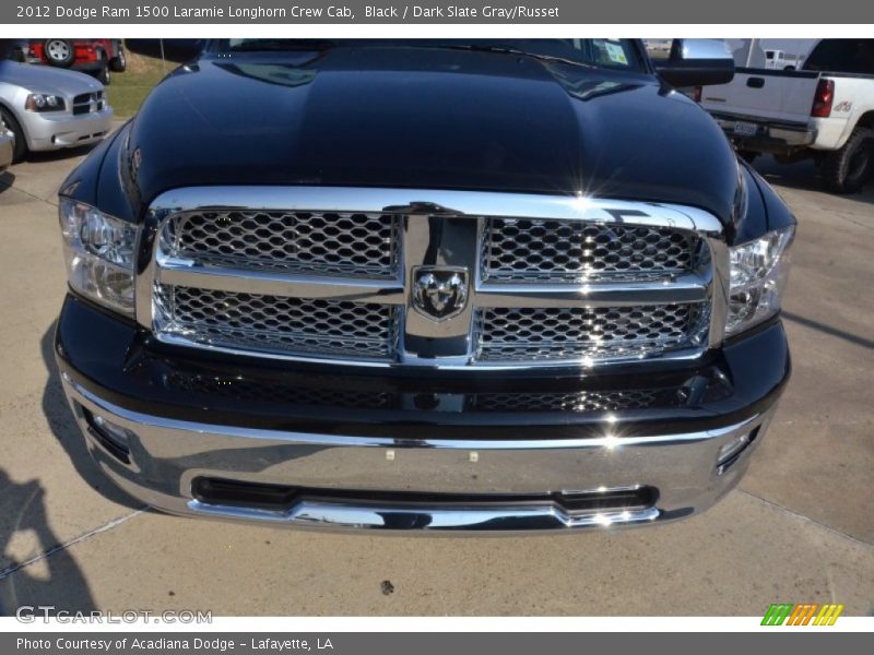 Black / Dark Slate Gray/Russet 2012 Dodge Ram 1500 Laramie Longhorn Crew Cab