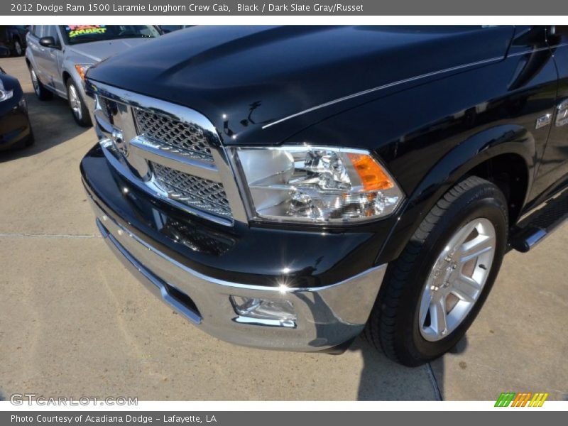 Black / Dark Slate Gray/Russet 2012 Dodge Ram 1500 Laramie Longhorn Crew Cab