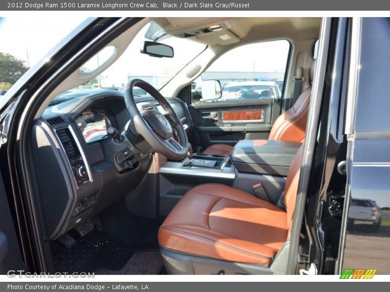 Black / Dark Slate Gray/Russet 2012 Dodge Ram 1500 Laramie Longhorn Crew Cab