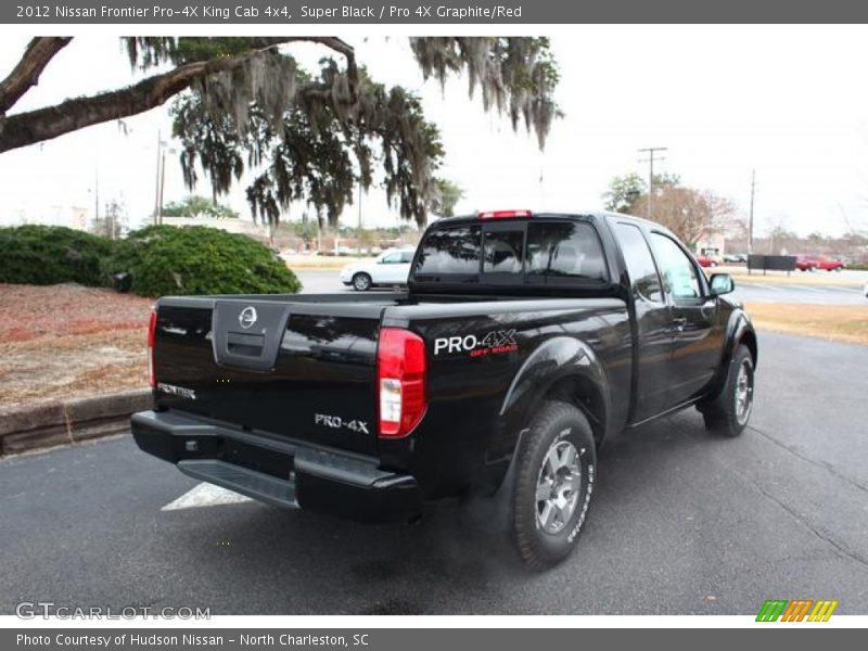 Super Black / Pro 4X Graphite/Red 2012 Nissan Frontier Pro-4X King Cab 4x4