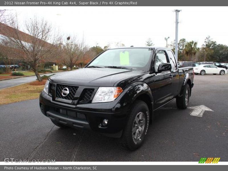 Super Black / Pro 4X Graphite/Red 2012 Nissan Frontier Pro-4X King Cab 4x4
