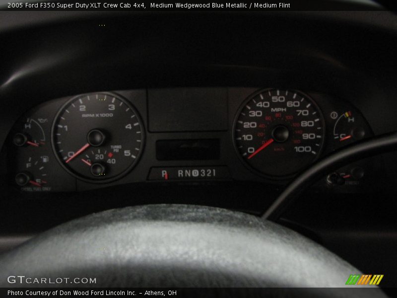 Medium Wedgewood Blue Metallic / Medium Flint 2005 Ford F350 Super Duty XLT Crew Cab 4x4