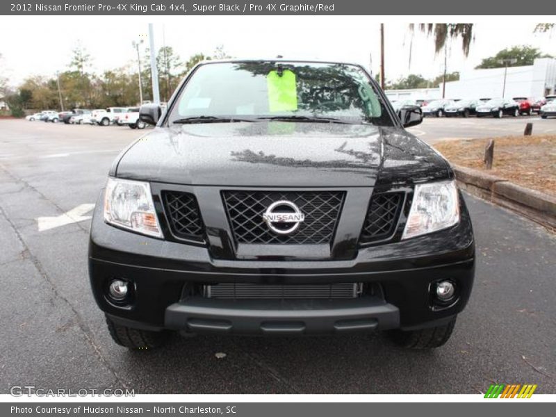 Super Black / Pro 4X Graphite/Red 2012 Nissan Frontier Pro-4X King Cab 4x4