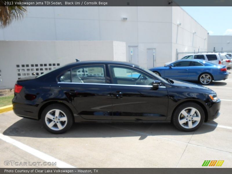 Black Uni / Cornsilk Beige 2013 Volkswagen Jetta TDI Sedan