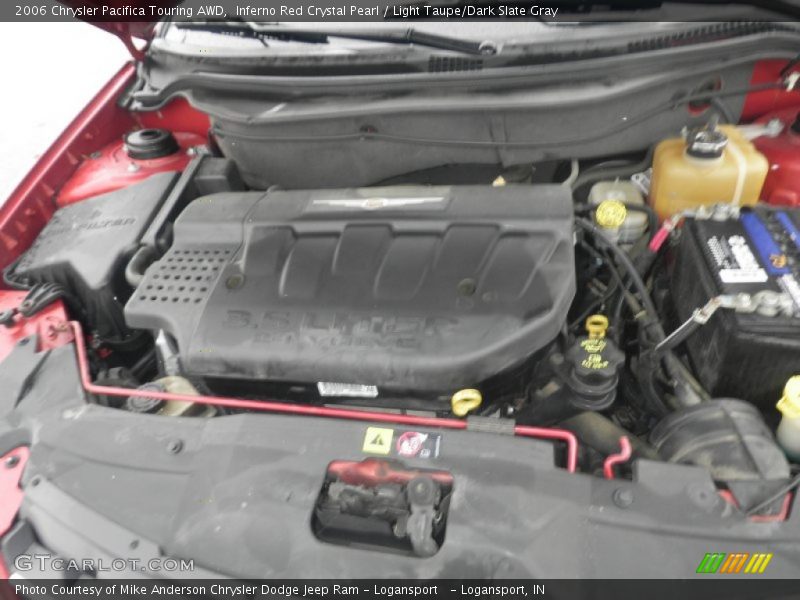 Inferno Red Crystal Pearl / Light Taupe/Dark Slate Gray 2006 Chrysler Pacifica Touring AWD