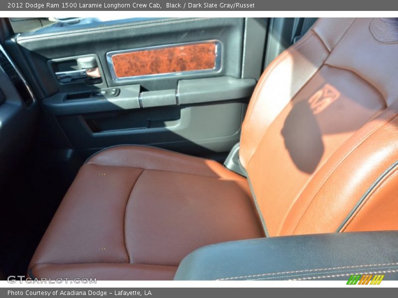 Black / Dark Slate Gray/Russet 2012 Dodge Ram 1500 Laramie Longhorn Crew Cab