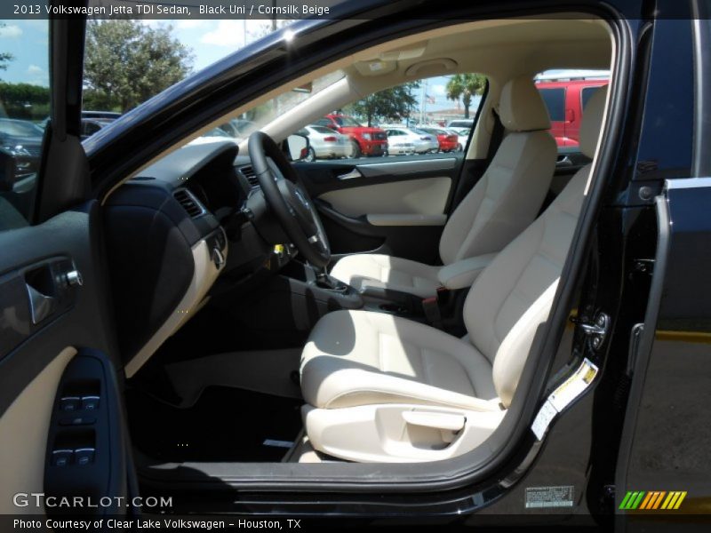 Black Uni / Cornsilk Beige 2013 Volkswagen Jetta TDI Sedan