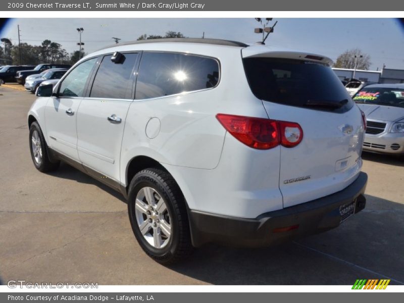 Summit White / Dark Gray/Light Gray 2009 Chevrolet Traverse LT