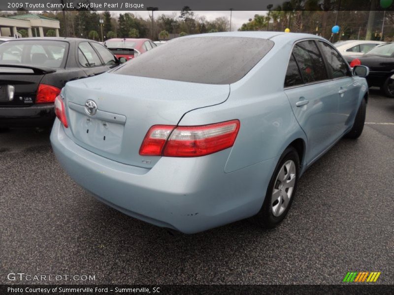 Sky Blue Pearl / Bisque 2009 Toyota Camry LE