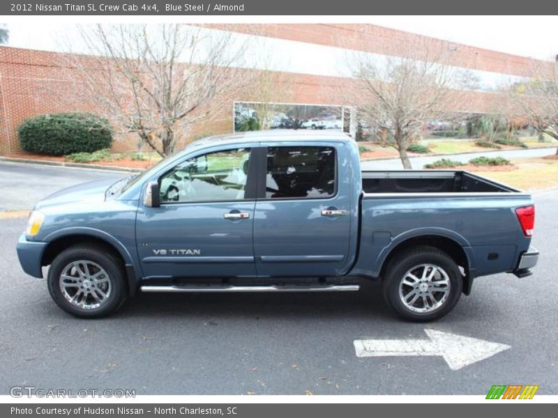 Blue Steel / Almond 2012 Nissan Titan SL Crew Cab 4x4