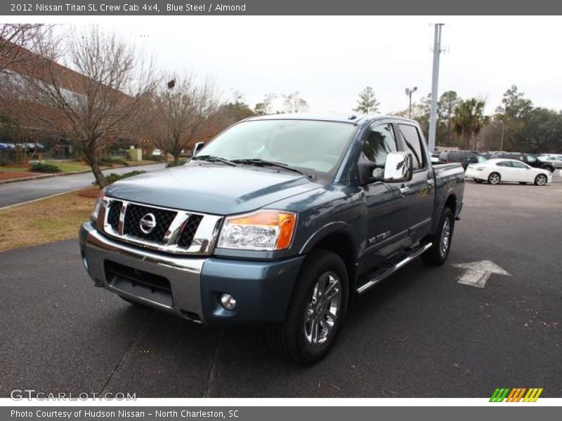 Blue Steel / Almond 2012 Nissan Titan SL Crew Cab 4x4