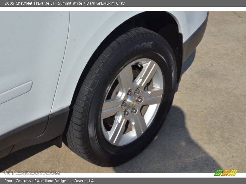 Summit White / Dark Gray/Light Gray 2009 Chevrolet Traverse LT