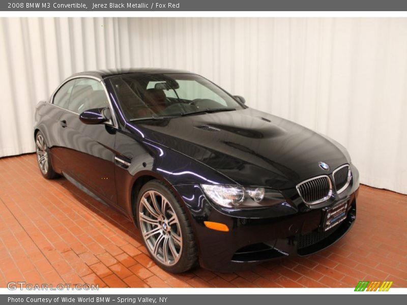 Jerez Black Metallic / Fox Red 2008 BMW M3 Convertible