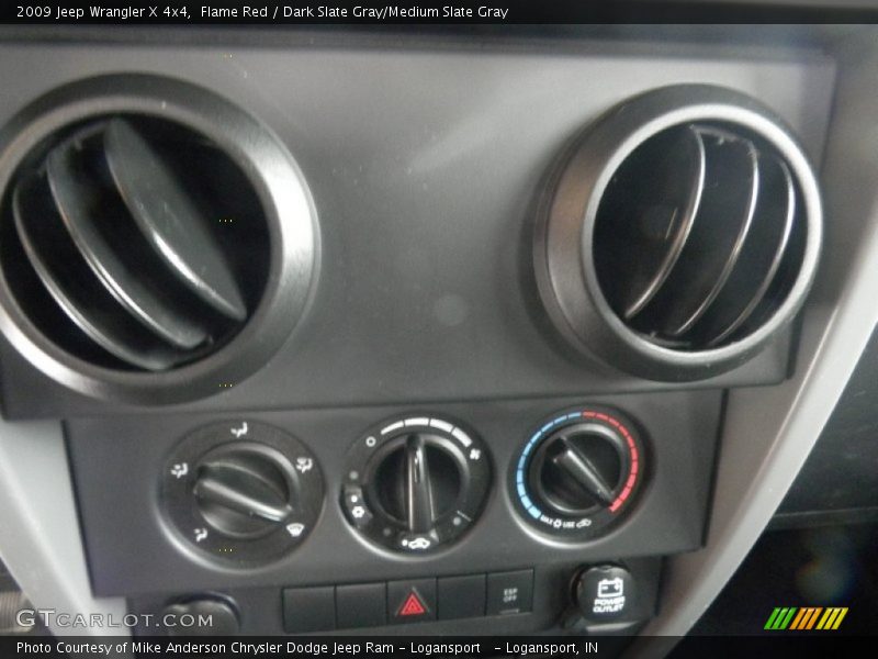 Flame Red / Dark Slate Gray/Medium Slate Gray 2009 Jeep Wrangler X 4x4