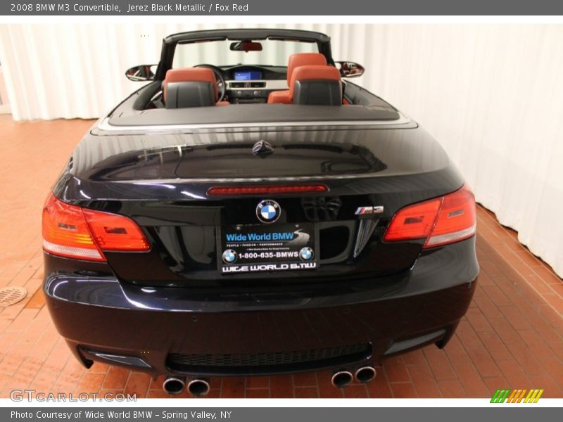 Jerez Black Metallic / Fox Red 2008 BMW M3 Convertible