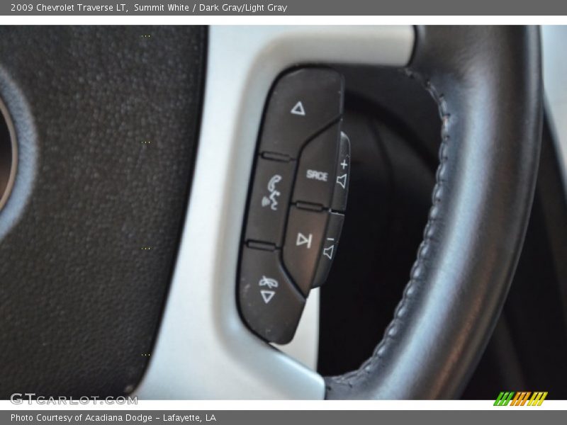 Summit White / Dark Gray/Light Gray 2009 Chevrolet Traverse LT