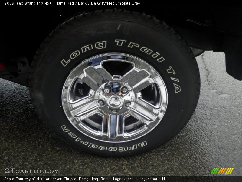 Flame Red / Dark Slate Gray/Medium Slate Gray 2009 Jeep Wrangler X 4x4