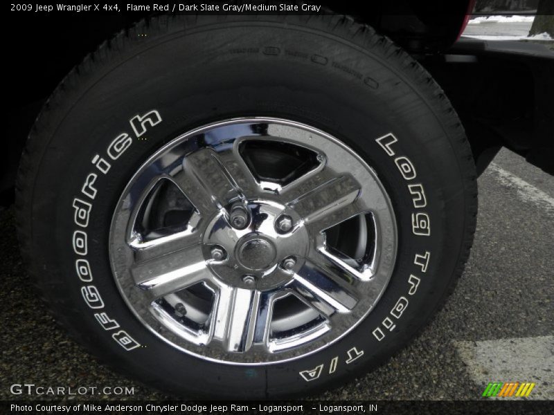 Flame Red / Dark Slate Gray/Medium Slate Gray 2009 Jeep Wrangler X 4x4