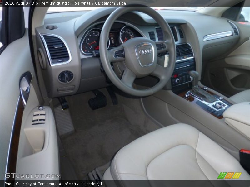 Ibis White / Cardamom Beige 2010 Audi Q7 3.6 Premium quattro