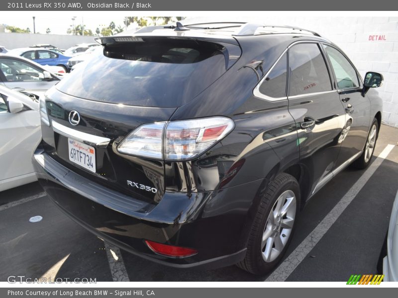 Obsidian Black / Black 2011 Lexus RX 350 AWD