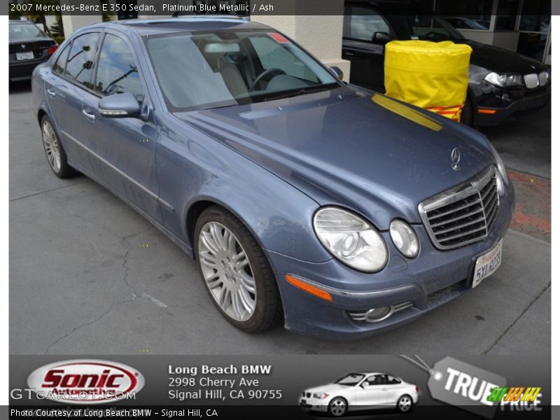 Platinum Blue Metallic / Ash 2007 Mercedes-Benz E 350 Sedan