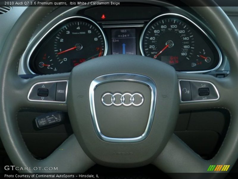 Ibis White / Cardamom Beige 2010 Audi Q7 3.6 Premium quattro