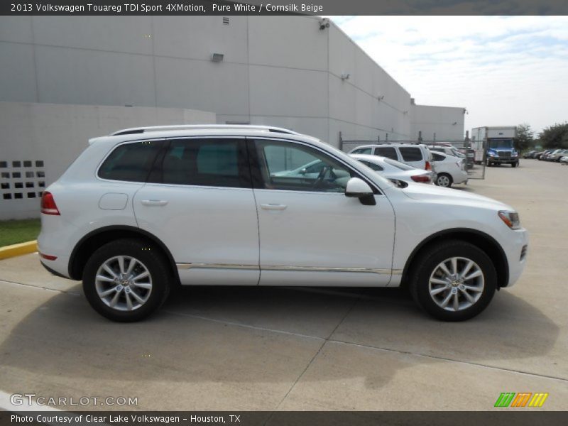 Pure White / Cornsilk Beige 2013 Volkswagen Touareg TDI Sport 4XMotion
