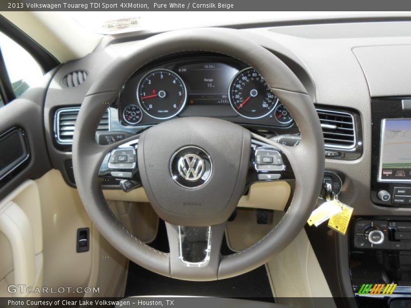 Pure White / Cornsilk Beige 2013 Volkswagen Touareg TDI Sport 4XMotion