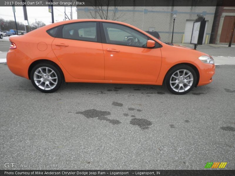  2013 Dart SXT Header Orange