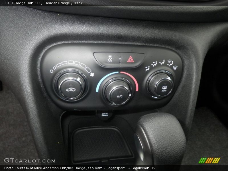 Controls of 2013 Dart SXT
