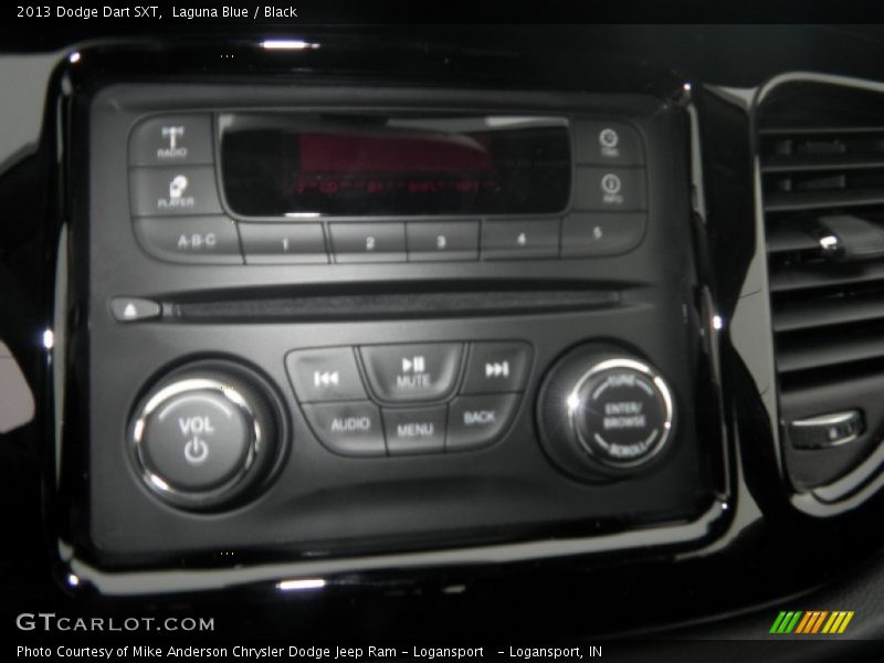 Laguna Blue / Black 2013 Dodge Dart SXT