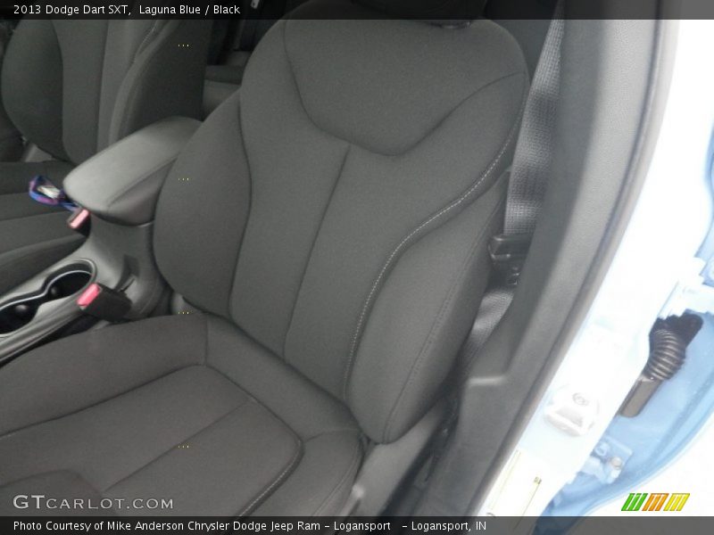 Laguna Blue / Black 2013 Dodge Dart SXT