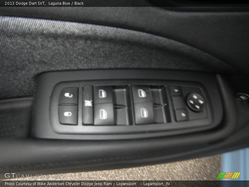 Laguna Blue / Black 2013 Dodge Dart SXT