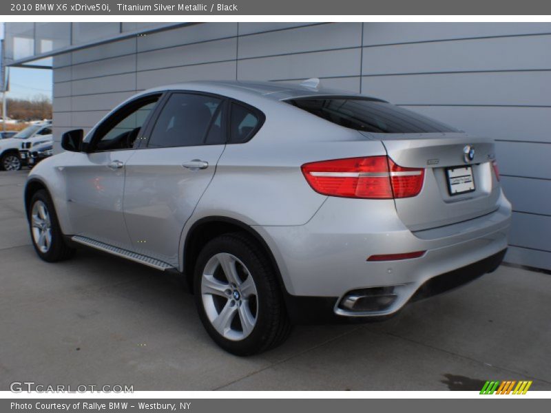 Titanium Silver Metallic / Black 2010 BMW X6 xDrive50i