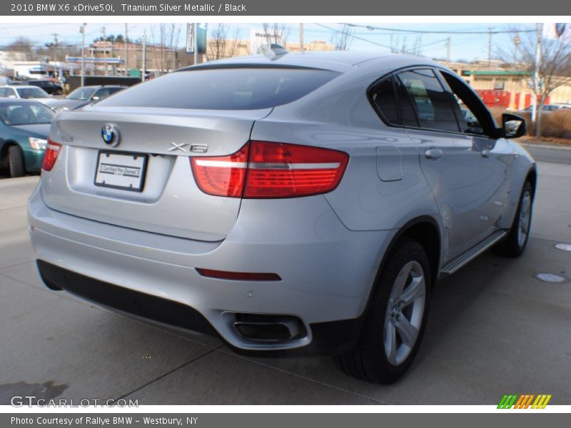 Titanium Silver Metallic / Black 2010 BMW X6 xDrive50i