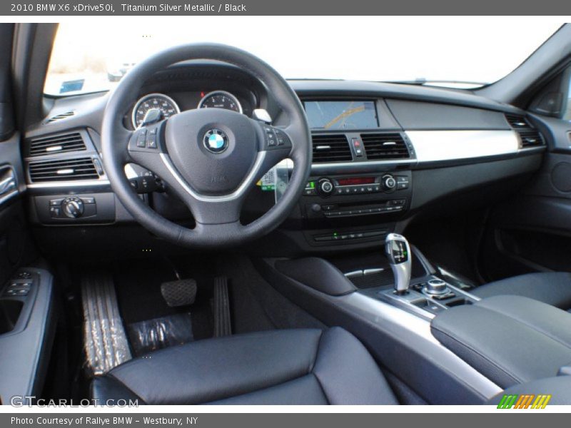 Titanium Silver Metallic / Black 2010 BMW X6 xDrive50i