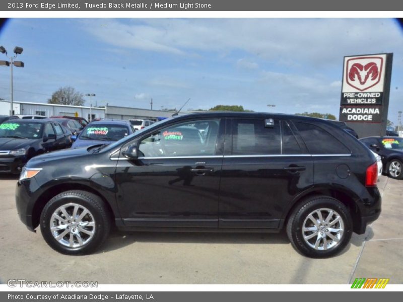 Tuxedo Black Metallic / Medium Light Stone 2013 Ford Edge Limited