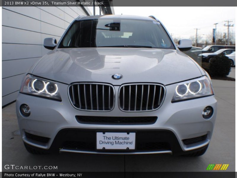 Titanium Silver Metallic / Black 2013 BMW X3 xDrive 35i