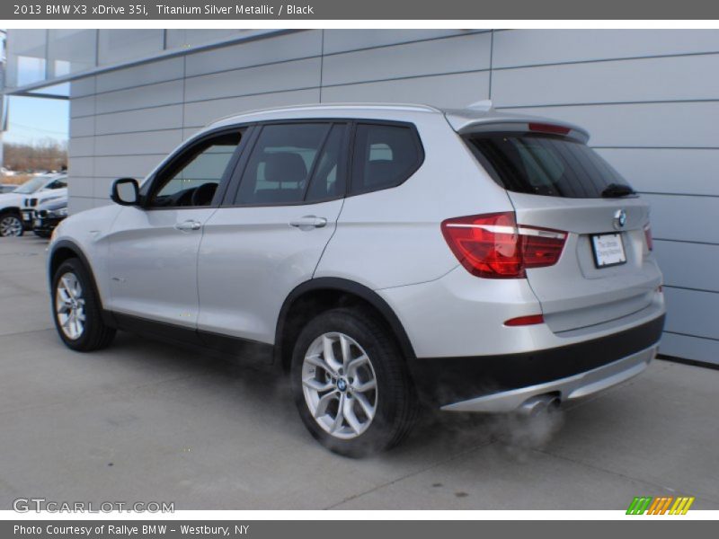 Titanium Silver Metallic / Black 2013 BMW X3 xDrive 35i