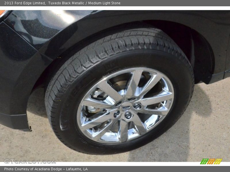 Tuxedo Black Metallic / Medium Light Stone 2013 Ford Edge Limited