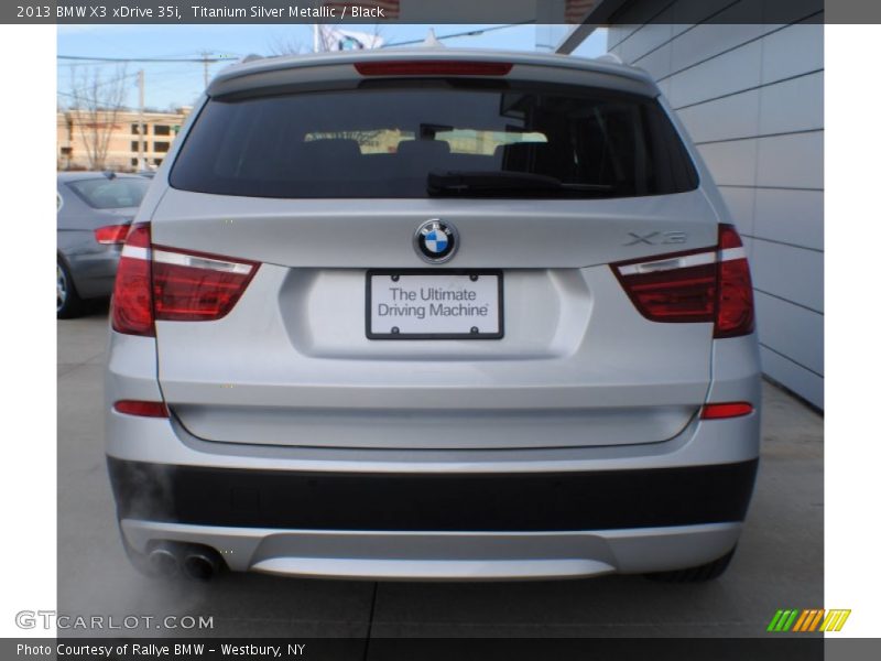 Titanium Silver Metallic / Black 2013 BMW X3 xDrive 35i