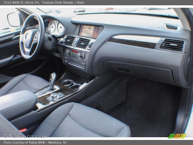 Titanium Silver Metallic / Black 2013 BMW X3 xDrive 35i