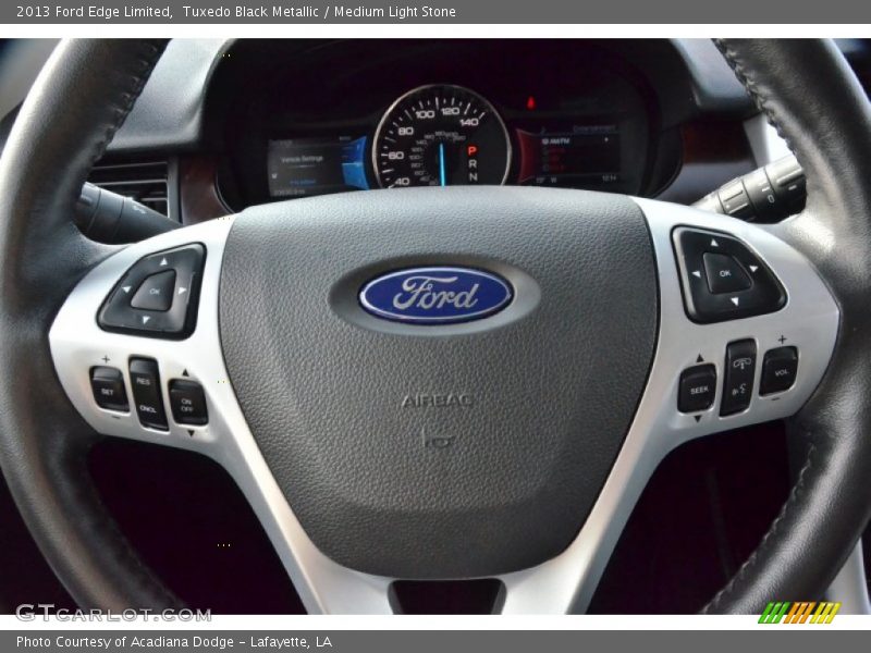 Tuxedo Black Metallic / Medium Light Stone 2013 Ford Edge Limited