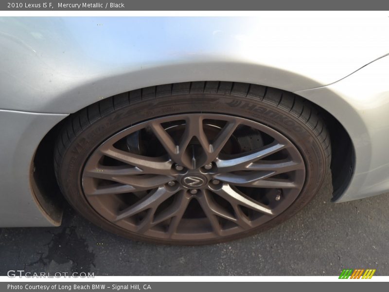 Mercury Metallic / Black 2010 Lexus IS F