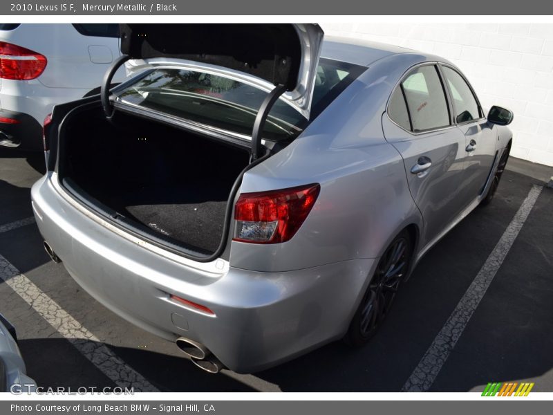 Mercury Metallic / Black 2010 Lexus IS F