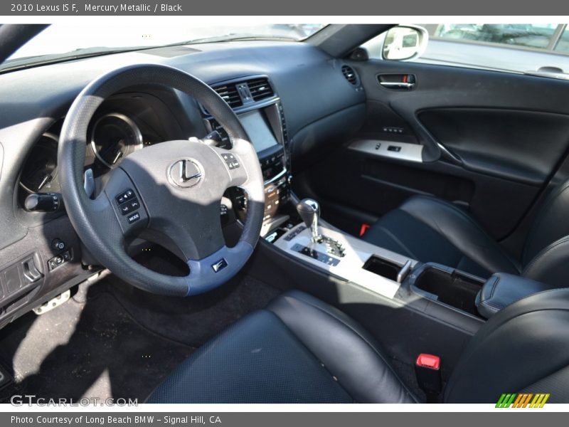 Mercury Metallic / Black 2010 Lexus IS F