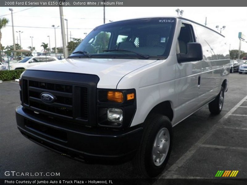 Oxford White / Medium Flint 2008 Ford E Series Van E150 Cargo