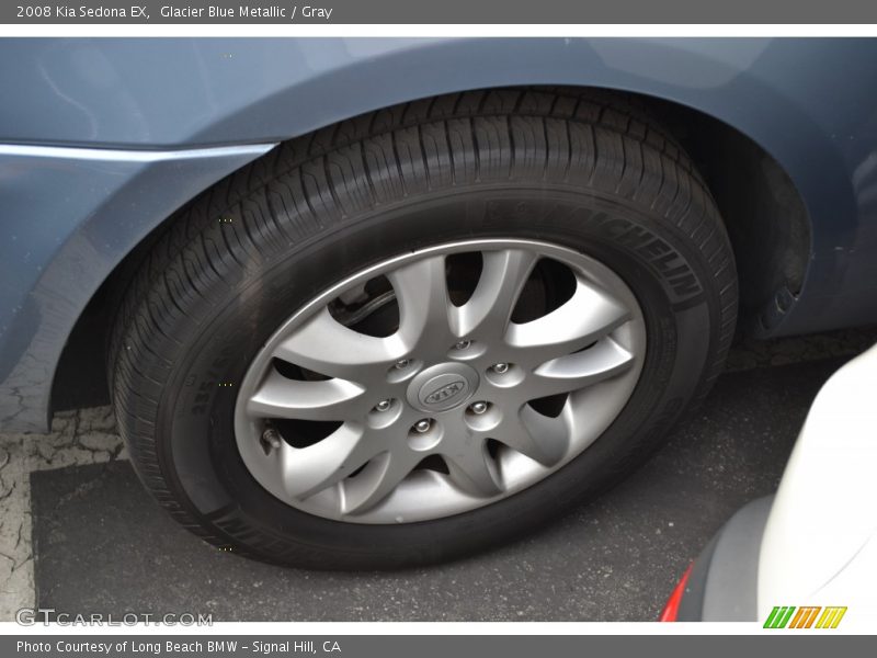 Glacier Blue Metallic / Gray 2008 Kia Sedona EX