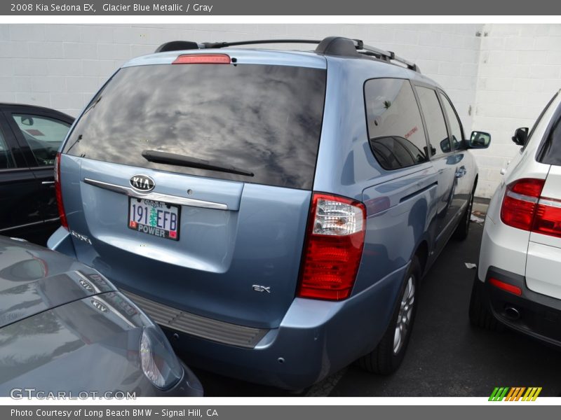 Glacier Blue Metallic / Gray 2008 Kia Sedona EX