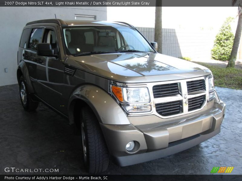 Light Khaki Metallic / Dark Slate Gray/Light Slate Gray 2007 Dodge Nitro SLT 4x4